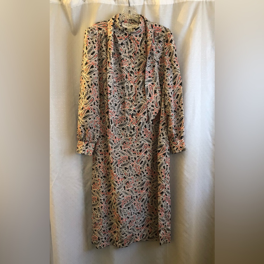 Classic 80’s Nat Kaplan Couture dress with bow. Size 14